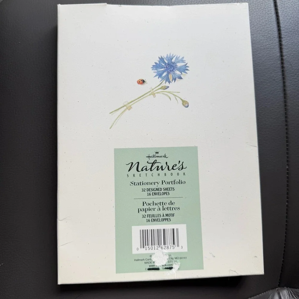 Vtg Hallmark Stationery Portfolio Marjolein Bastin Natures Sketchbook Open Set